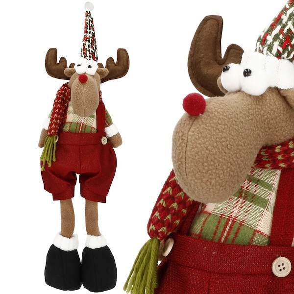 Renifer 45cm ozdoba świąteczna, krasnal świąteczny, gnom