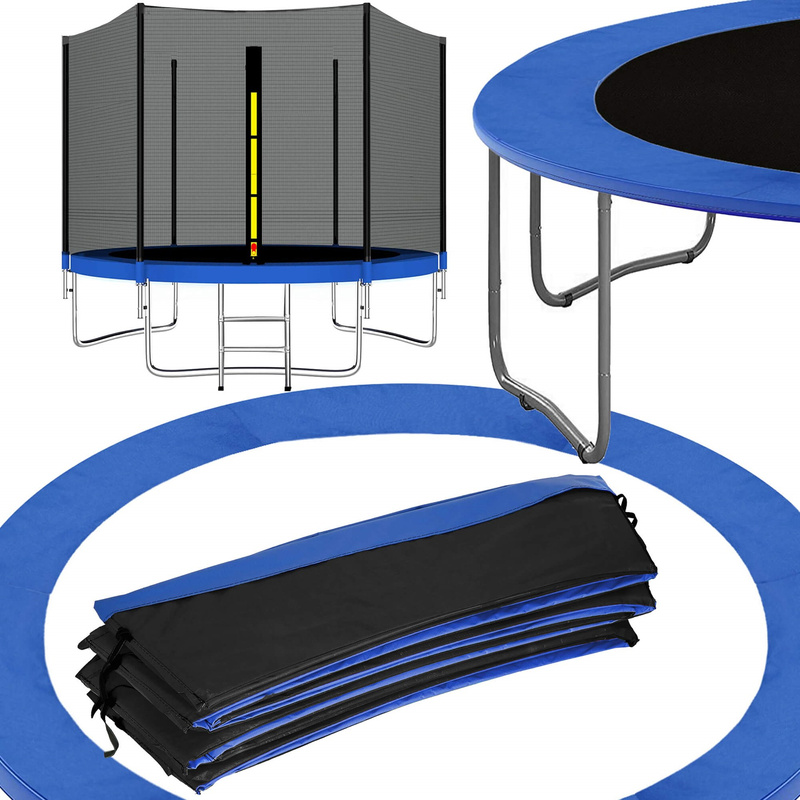 Siatka do trampoliny zewnętrzna z osłoną na sprężyny 180 cm 6 ft na 6 słupków