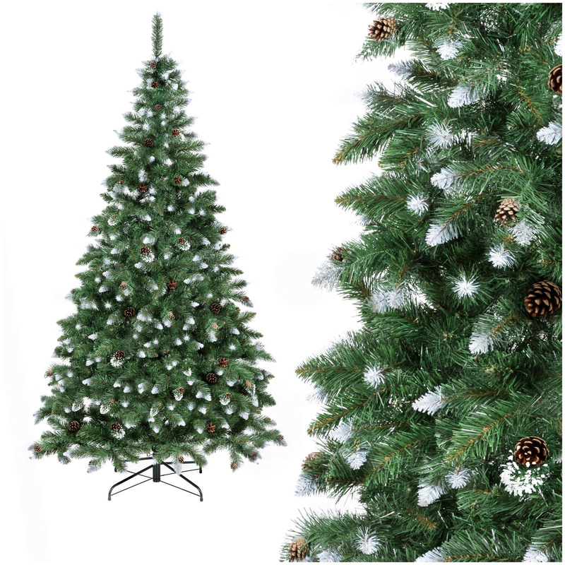 Choinka sztuczna premium 220 cm sosna diamentowa gęsta