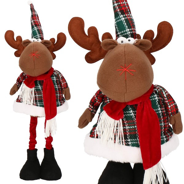 Renifer świąteczny 50-65 cm, ozdoba świąteczna, teleskopowe nóżki