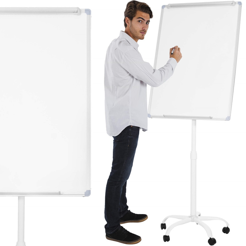 Tablica suchościeralna flipchart magnetyczna 101x72 cm