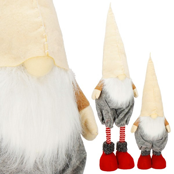 Skrzat świąteczny 53-70 cm, ozdoba świąteczna, teleskopowe nóżki