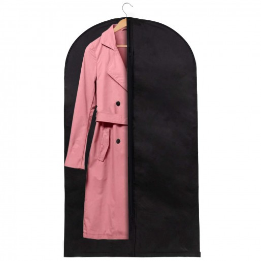 Pokrowiec na ubrania 130 cm garnitur z suwakiem czarny