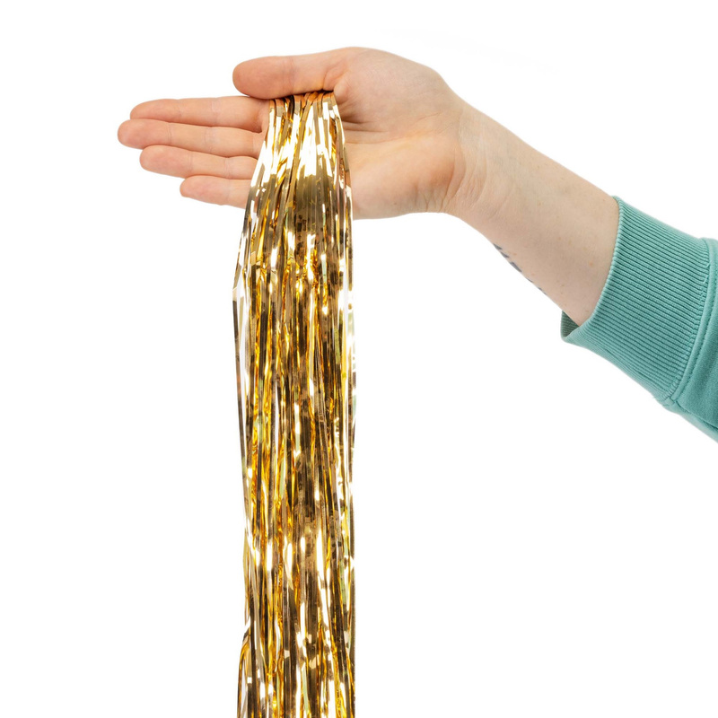 Włosy Anielskie dekoracja świąteczna, ozdoba na choinkę, 100 cm złote