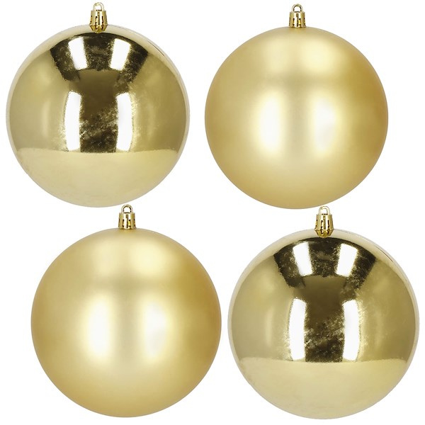 Bombki choinkowe 4 szt. zawieszki na choinkę ozdoby świąteczne 12 cm złote