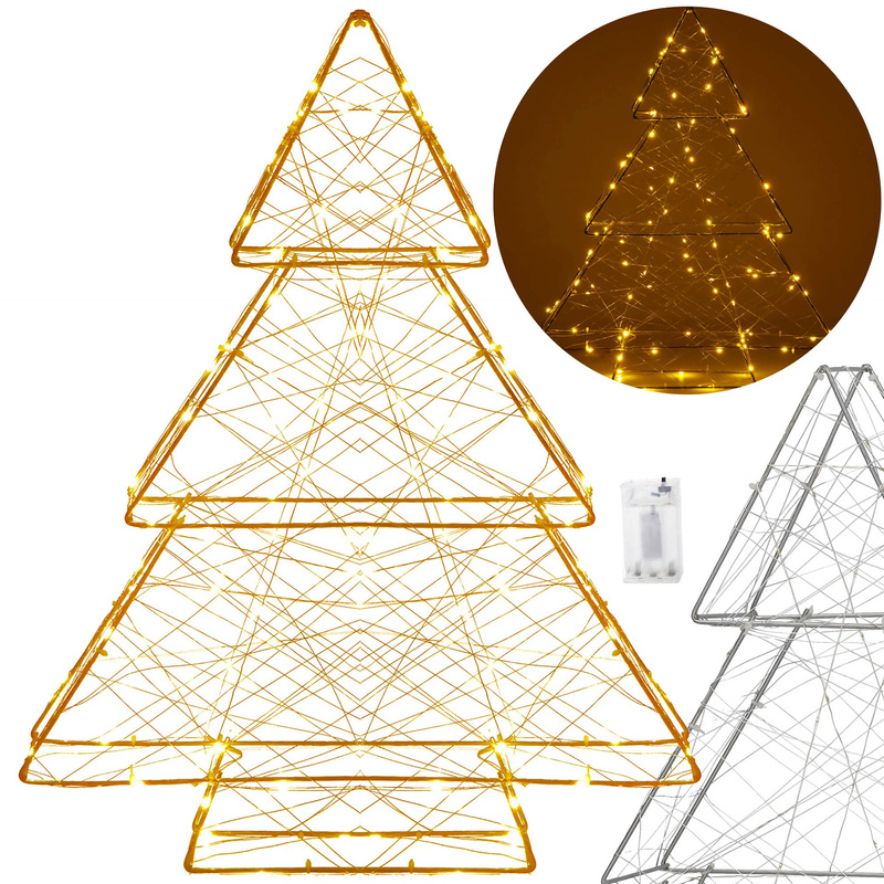 Oświetlenie świąteczne 100 LED choinka dekoracja świąteczna witraż biały ciepły