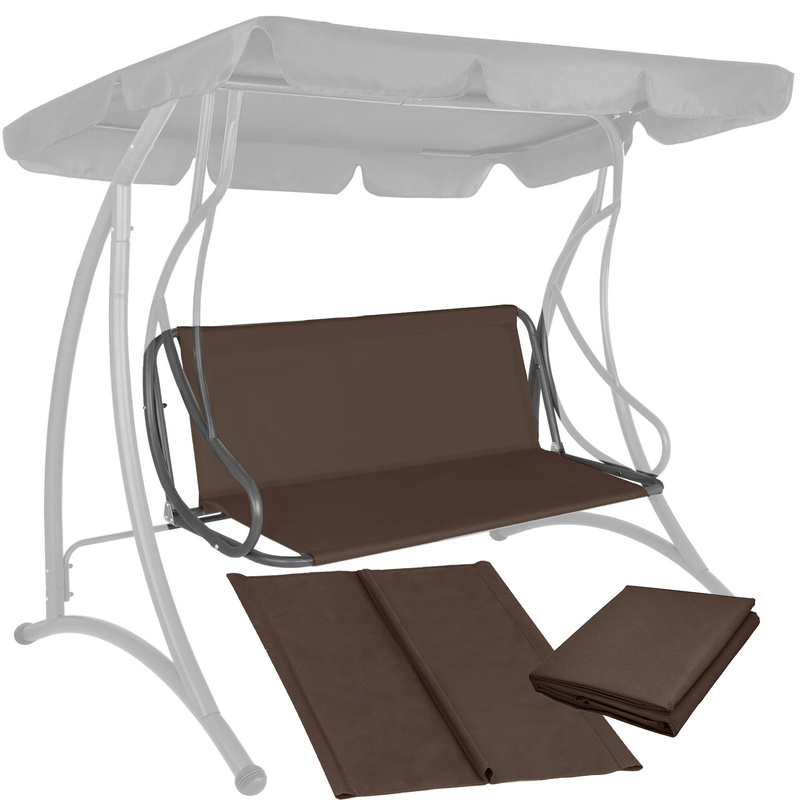 Materiał na siedzisko do huśtawki ogrodowej, podkład wodoodporny 160x100 cm brązowy