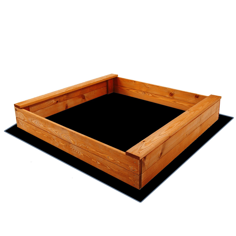 Piaskownica dla dzieci  120x120 cm drewniana impregnowana, z agrowłókniną