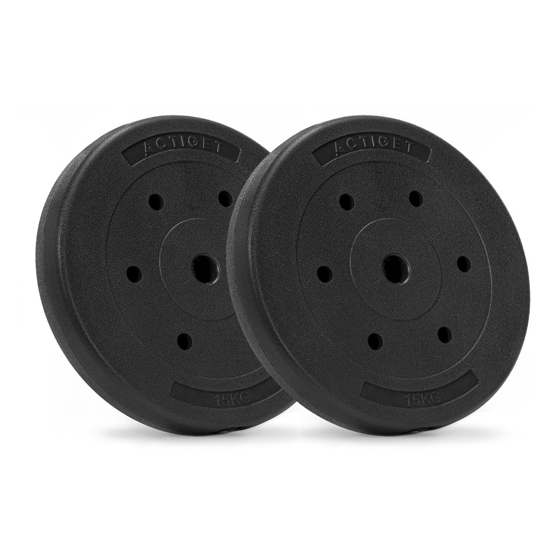 Obciążenie bitumiczne 15 kg 2 szt. talerz kompozytowy do sztangi 29 mm krążek do hantli