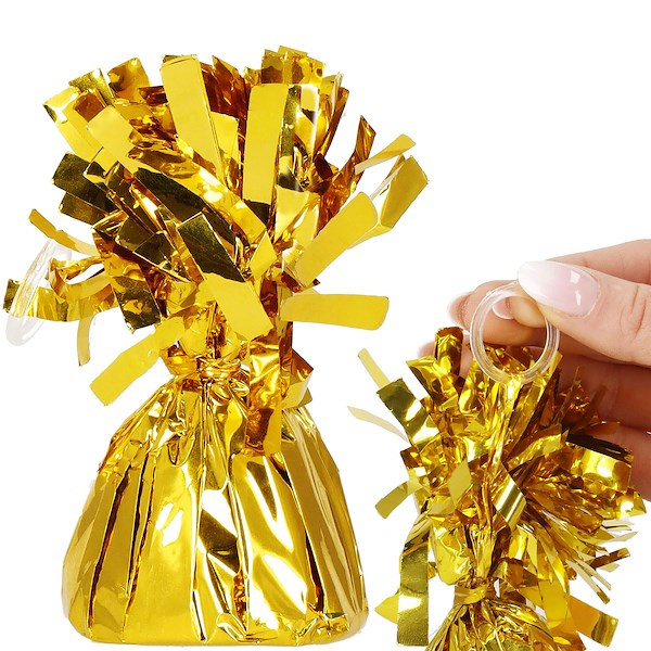 Ciężarek do balonów foliowy obciążenie 130g złoty