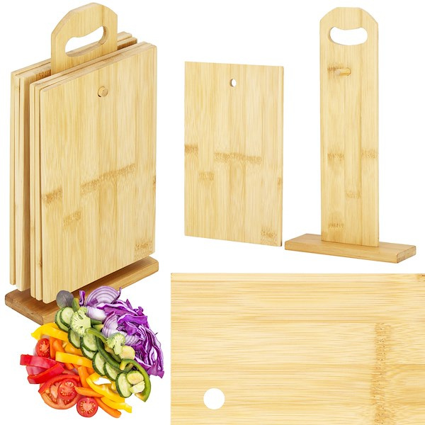 Deski do krojenia bambusowe 6 szt. zestaw