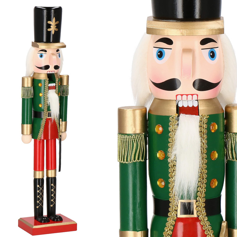 Dziadek do orzechów 60 cm drewniany żołnierzyk multikolor, figurka świąteczna