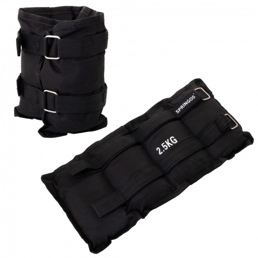 Obciążenia do ćwiczeń 2x 2,5 kg czarne