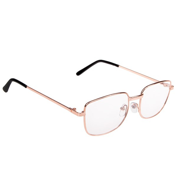 Okulary św. Mikołaja metalowe ze szkłami złote