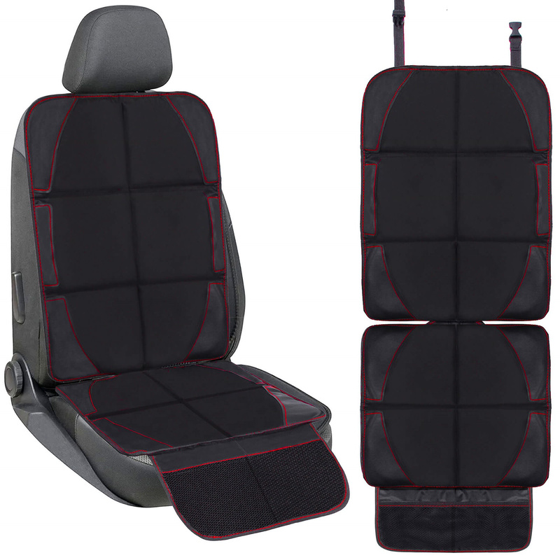 Mata na siedzenie samochodowe 116 x 48 cm czarny pokrowiec ochronny