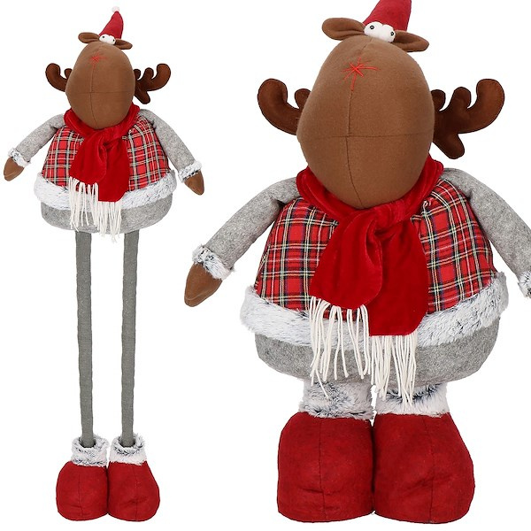 Renifer świąteczny 55-95 cm, ozdoba świąteczna, teleskopowe nóżki