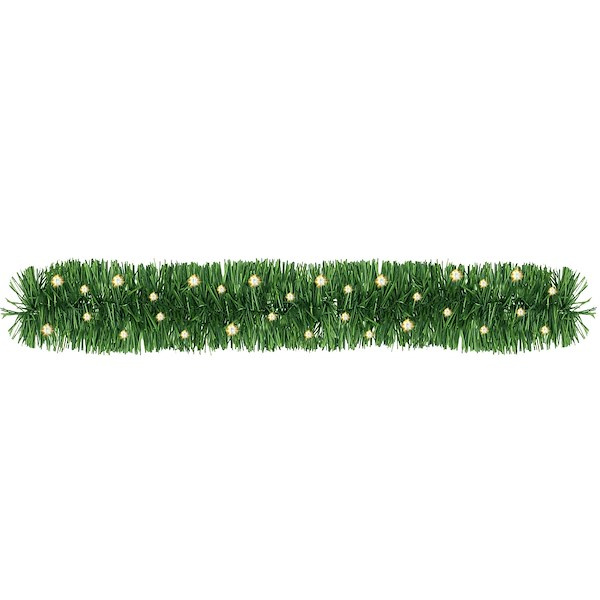 Girlanda choinkowa 400 cm z lampkami 50 LED biały ciepły łańcuch, choinkowy, zielony