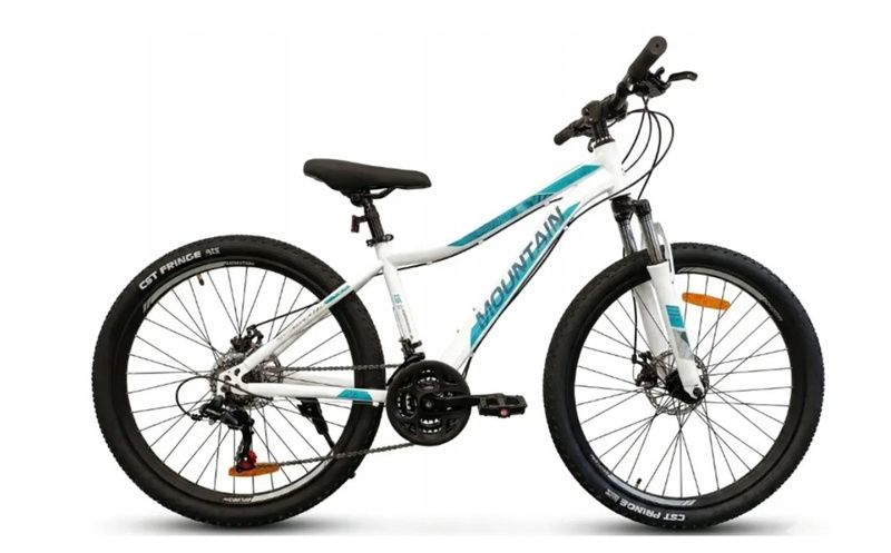 Rower górski 26" MOUNTAIN ELECTRA DD rama 15" biało-niebieski