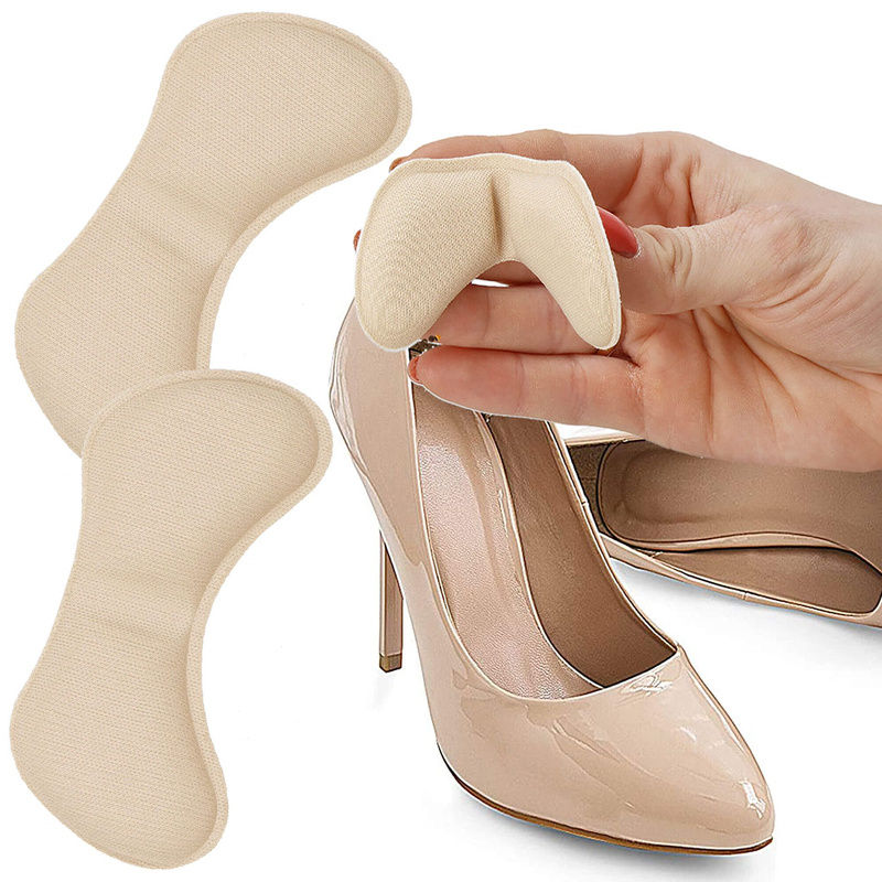 Zapiętki do butów 2 szt. wklejane piankowe na otarcia beżowe