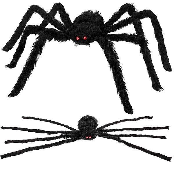 Dekoracja na Halloween duży pająk włochata tarantula