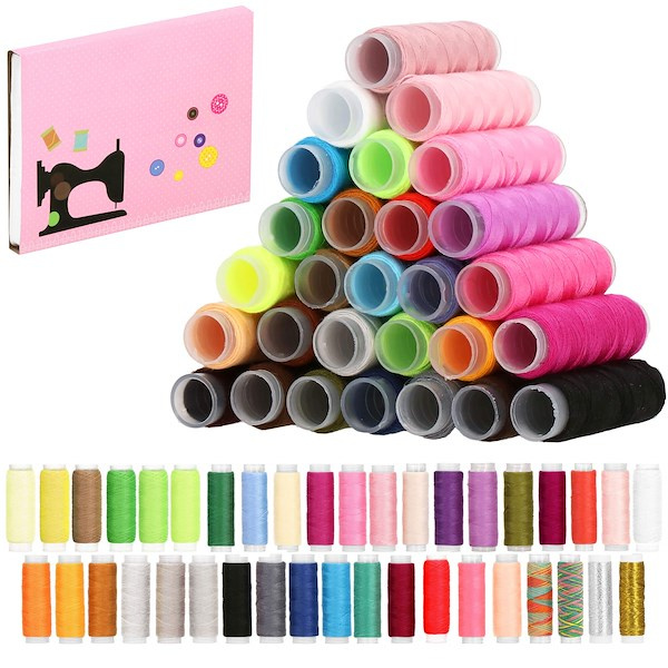 Zestaw nici do szycia 39 szt. kolorowe nici do szycia maszynowego i ręcznego