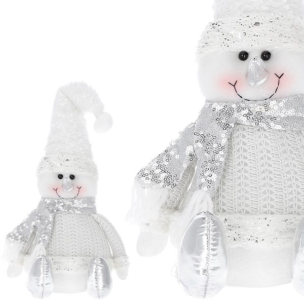 Bałwanek 43cm ozdoba świąteczna, krasnal świąteczny, gnom