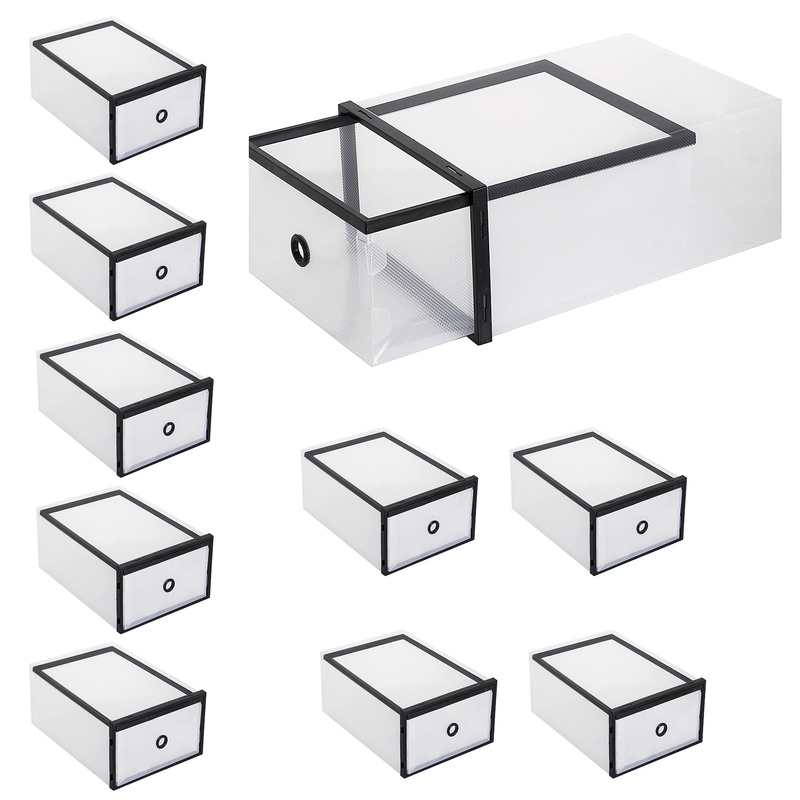 Organizer na buty z otwieraną szufladą 35x23x12 cm zestaw 10 szt.