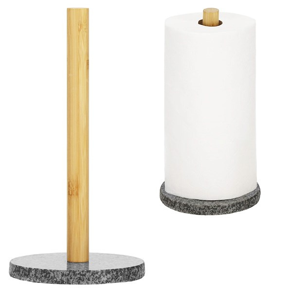 Stojak na papier ręcznikowy, stojak do kuchni bambusowy