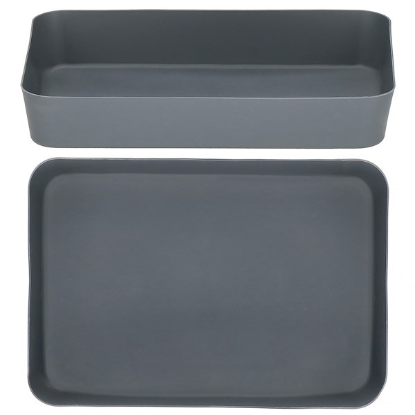 Organizer do szuflady 26x18cm wielofunkcyjny wkład, pojemnik szary