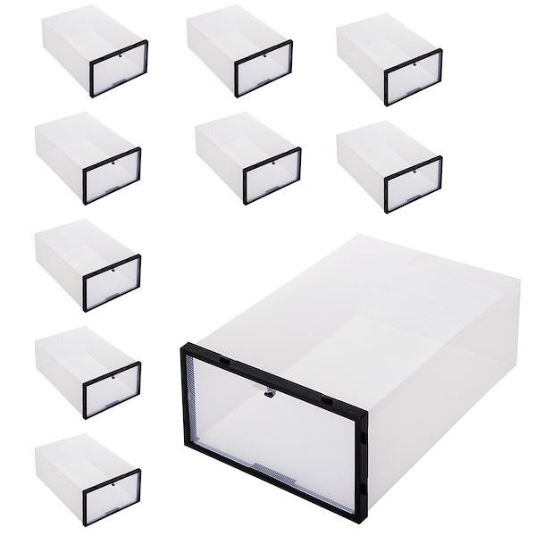 Organizer na buty z otwieraną klapą 34x23x13,5 cm zestaw 10 szt.