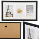 Ramka na 3 zdjęcia 10 x 15 cm wisząca czarna