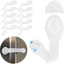 Blokada szuflad, zabezpieczenie szafek, mebli pasek 10 szt. białe