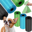 Worki na nieczystości psa 18 szt. torebki na psie odchody 3 rolki, kolorowe