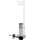 Stojak na papier toaletowy i szczotkę do WC, uchwyt metalowy