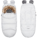 Śpiworek do wózka 4w1 z futerkiem, śpiwór do sanek i gondoli 96 cm szary