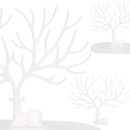 Stojak na biżuterię drzewko 25x23x15 cm organizer na kolczyki, naszyjniki biały jeleń