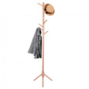 Wieszak na ubrania 175cm stojak podłogowy naturalne drewno