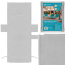 Ręcznik na leżak plażowy 210x75 cm z mikrofibry szary