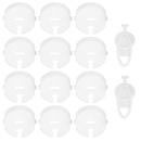 Zabezpieczenia do gniazdek, zaślepki do kontaków 12 szt. białe