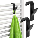 Haczyki łazienkowe 2 szt. wieszaki na grzejnik kaloryfer, czarne