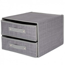 Organizer do szuflady na bieliznę zestaw 3 szt. szary