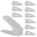 Organizer na buty 10 szt. z 3-poziomową regulacją szary