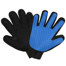 Rękawica do czesania psa, kota szczotka do wyczesywania sierści niebiesko-czarna