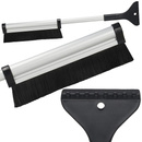 Skrobaczka do szyb 2w1 szczotka do odśnieżania samochodu z teleskopową rączką i miotełką