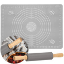 Silikonowa stolnica do ciasta 40x30 cm z wałkiem