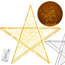 Oświetlenie świąteczne 100 LED gwiazda dekoracja świąteczna witraż biały ciepły