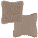 Poszewka dekoracyjna na poduszkę, włochacz 40x40cm brązowy