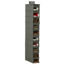 Organizer do szafy wiszący z 10 półkami szary