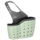 Organizer kuchenny 15x8,5cm pojemnik na gąbki do zlewu zielono-szary