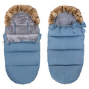 Niebieski śpiworek z futerkiem